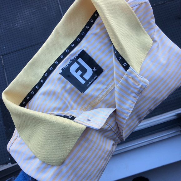 Foot Joy Men's Athletic Fit Lisle Golf Polo - M - Picture 3 of 3